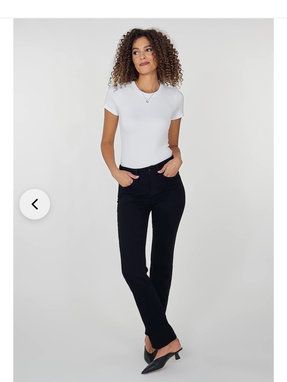 NYDJ Marilyn Straight Jeans black size 8P